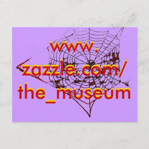 Spider Web The MUSEUM Zazzle the_museum Postcard