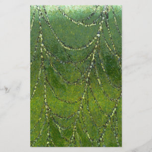 Spider Web With Dew Droplets Abstract Art Stationery