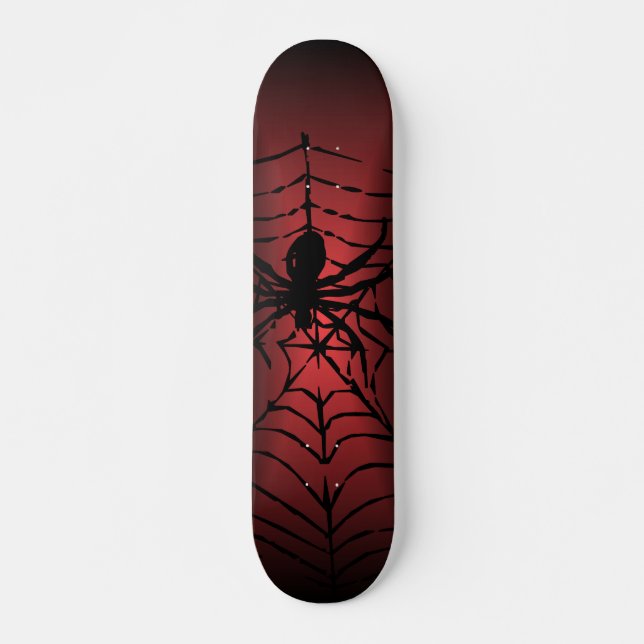 Spider web with spider skateboard (Front)