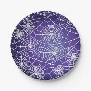 Spider webs cloth napkin paper plate