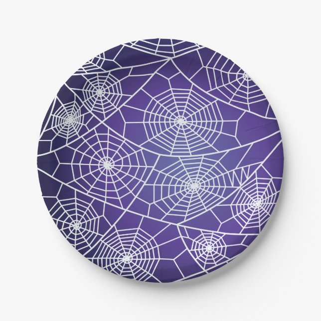 Spider webs cloth napkin paper plate (Front)