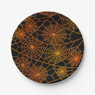 Spider Webs Cloth Napkin Paper Plate