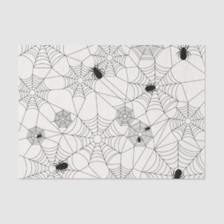 Spider Webs Halloween Pattern Tissue Paper
