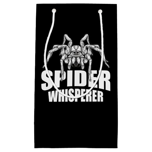 Spider Whisperer Halloween Tarantula Spider Gift Small Gift Bag (Front)