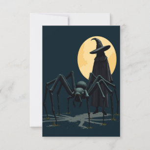 Spider, Witch, And Moonlight Shadow Invitation