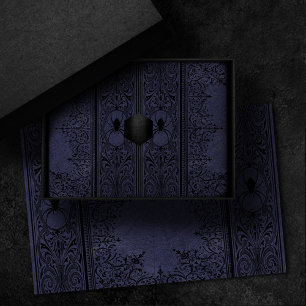 Spider Witch Dusty Purple Spiderweb Flourish Tissue Paper