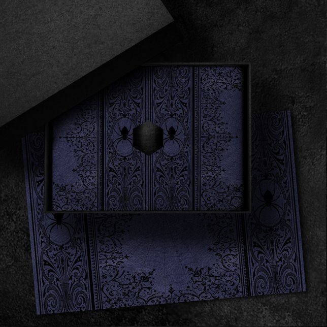 Spider Witch | Dusty Purple Spiderweb Flourish Tissue Paper (Creator Uploaded)