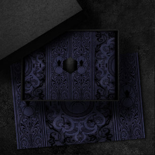 Spider Witch Dusty Purple Spiderweb Flourish Tissue Paper