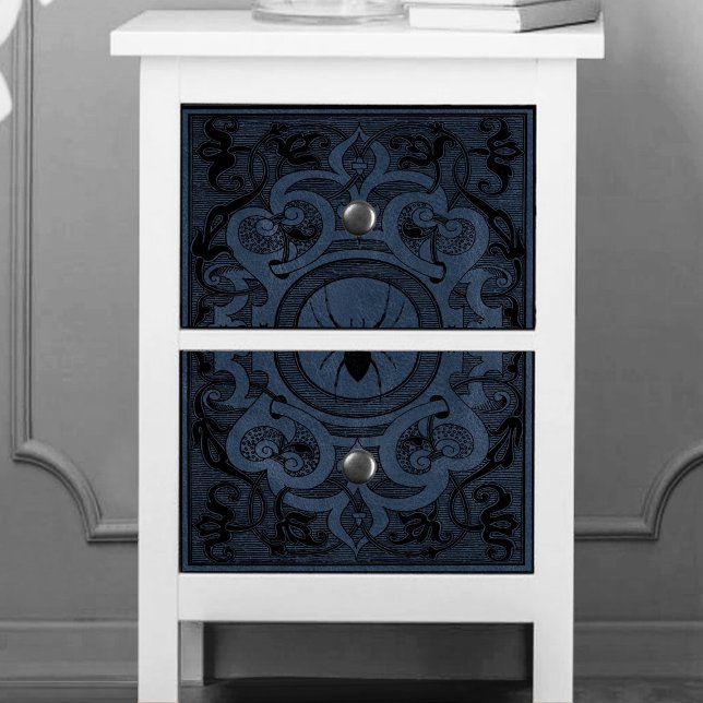 Spider Witch | Dusty Slate Blue Spiderweb Flourish Tissue Paper (Creator Uploaded)