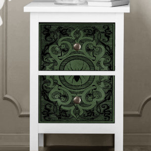 Spider Witch   Sage Green Spiderweb Flourish Tissue Paper