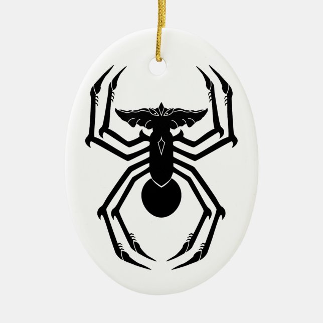 SpiderGremlin Ceramic Tree Decoration (Front)