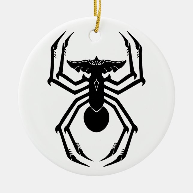 SpiderGremlin Ceramic Tree Decoration (Front)