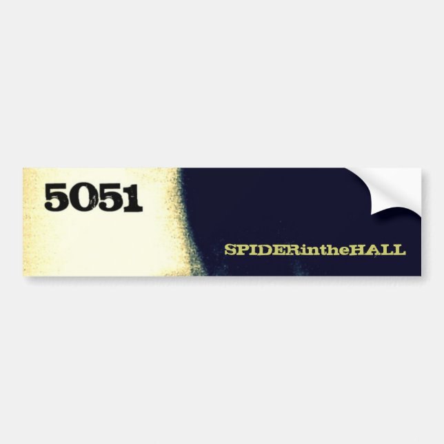 SPIDERintheHALL 5051 bumper sticker (Front)
