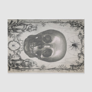 Spiders and Skull  Victorian Tissue Paper