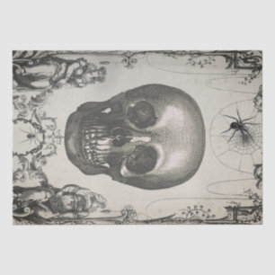Spiders and Skull  Victorian Tissue Paper