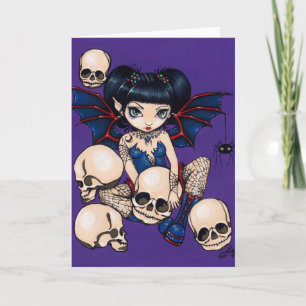 "Spiders and Skulls" Greeting Card