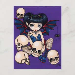 "Spiders and Skulls" Postcard