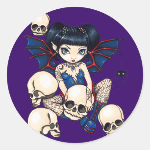 "Spiders and Skulls" Sticker