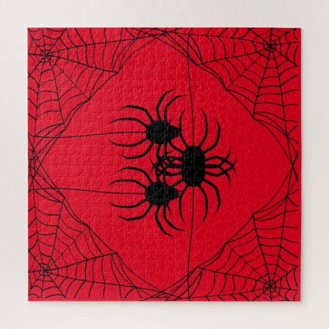 Spiders and Web Jigsaw Puzzle,676 pcs,Red Jigsaw Puzzle (Vertical)