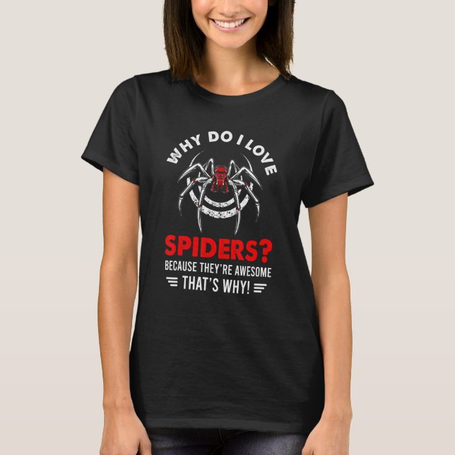 Spiders Cobweb Spider Web Arachnophile Arachnids T-Shirt (Front)