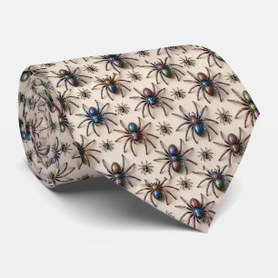 Spiders Faux Silk Insect Enthusiast Tie