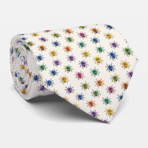 Spiders Faux Silk Insect Enthusiast Tie