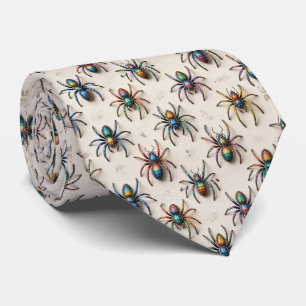 Spiders Faux Silk Insect Enthusiast Tie