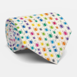 Spiders Faux Silk Insect Enthusiast Tie