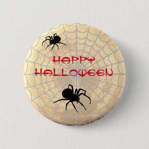 Spiders Halloween 6 Cm Round Badge