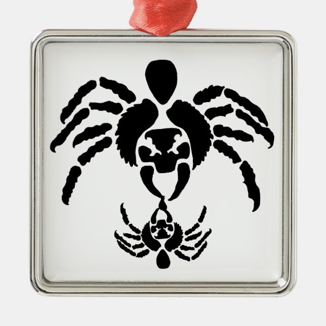 Spiders Metal Tree Decoration (Front)