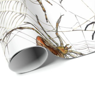 Spiders Net Matte Wrapping Paper, 30" x 6' Paper