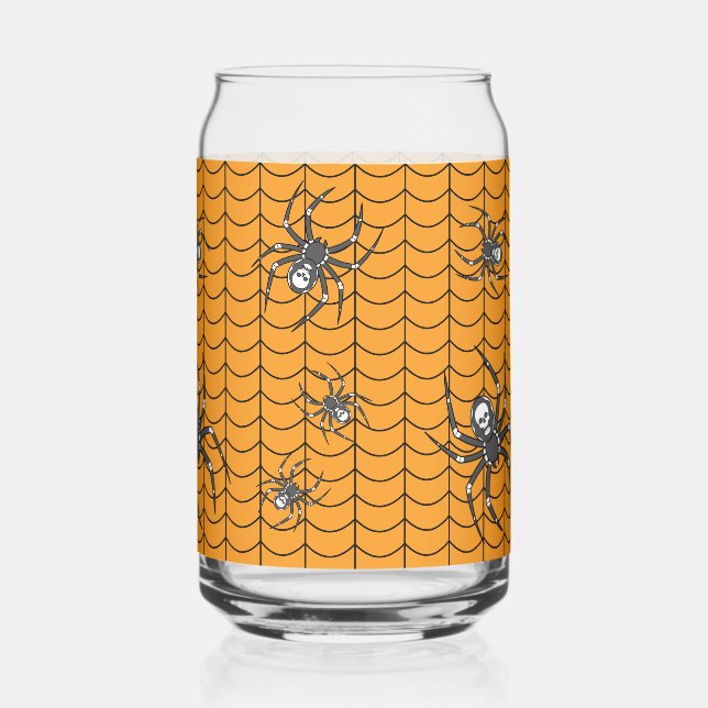 Spiders on Parade Can Glass (Front)