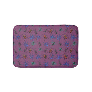 Spiders Pattern Bath Mat