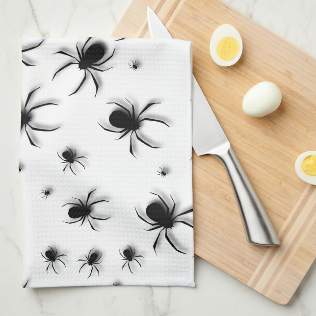 Spiders  tea towel (Quarter Fold)