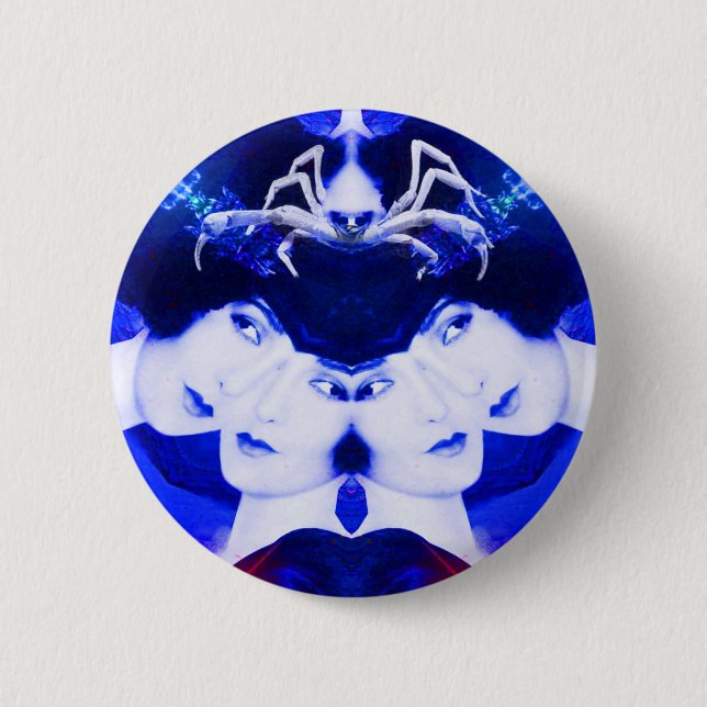 Spiders Web 6 Cm Round Badge (Front)