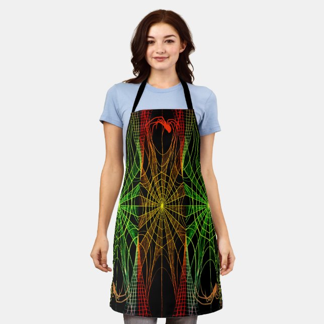Spiders & Webs All-Over Print Apron (Worn)