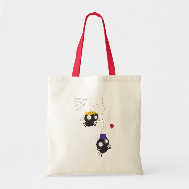Spiders wedding tote bag (Front)