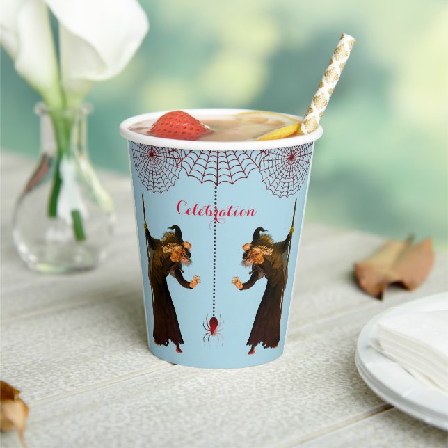 Spiders Witches Paper Cups (Insitu)
