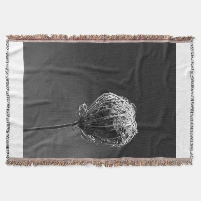 Spiders With Wildflower | Matching Spider Lovers Throw Blanket (Front)
