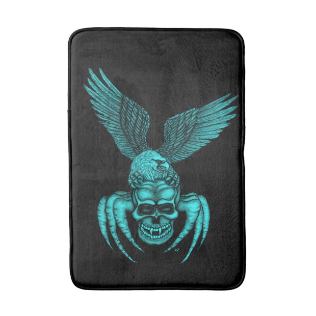 Spiderskull with Eagle Bath Mat (Front Vertical)