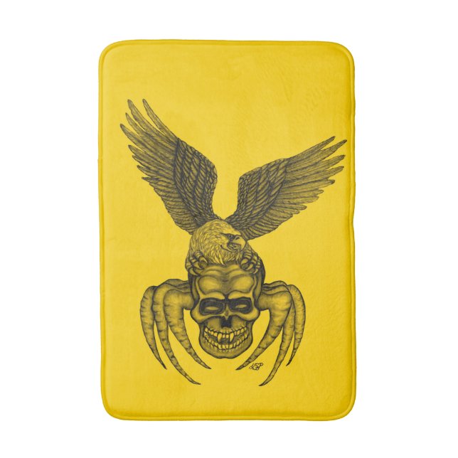 Spiderskull with Eagle Bath Mat (Front Vertical)