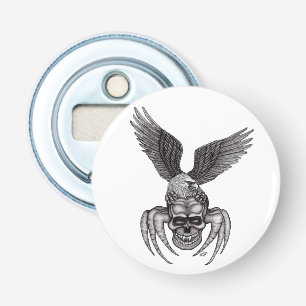 Spiderskull with Eagle Bottle Opener