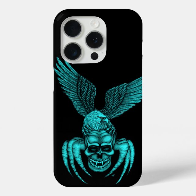 Spiderskull with Eagle Case-Mate iPhone Case (Back)