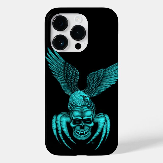 Spiderskull with Eagle Case-Mate iPhone Case (Back)