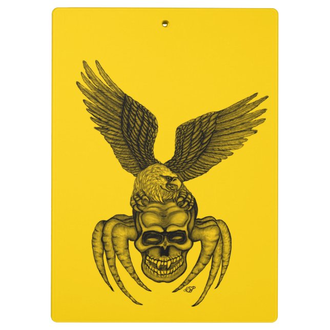 Spiderskull with Eagle Clipboard (Back)