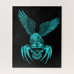 Spiderskull with Eagle Jigsaw Puzzle