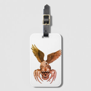 Spiderskull with Eagle Luggage Tag