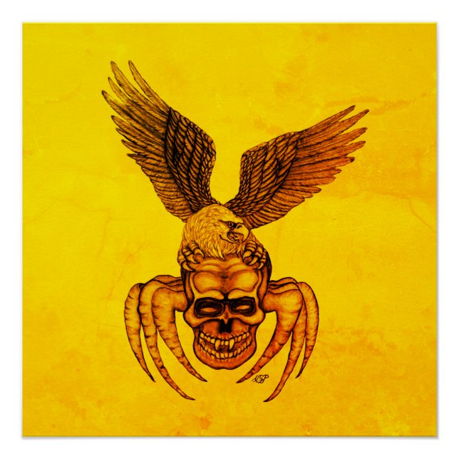 Spiderskull with Eagle Poster (Front)