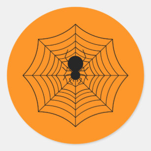 Spiderweb  classic round sticker