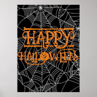 Spiderweb Crescent Moon Halloween Costume Party